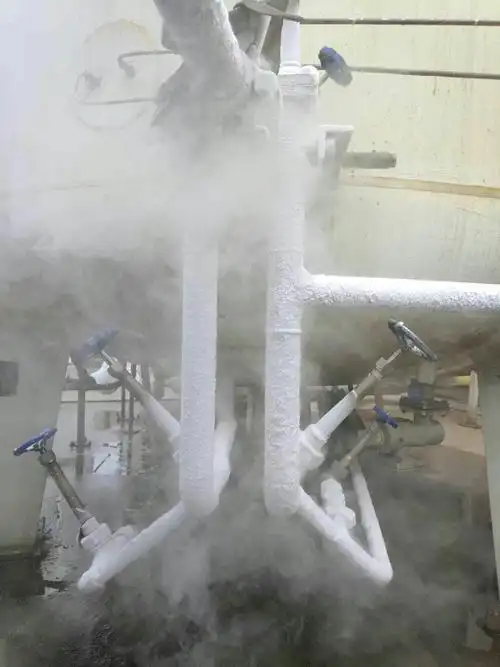 液氮管道結(jié)霜